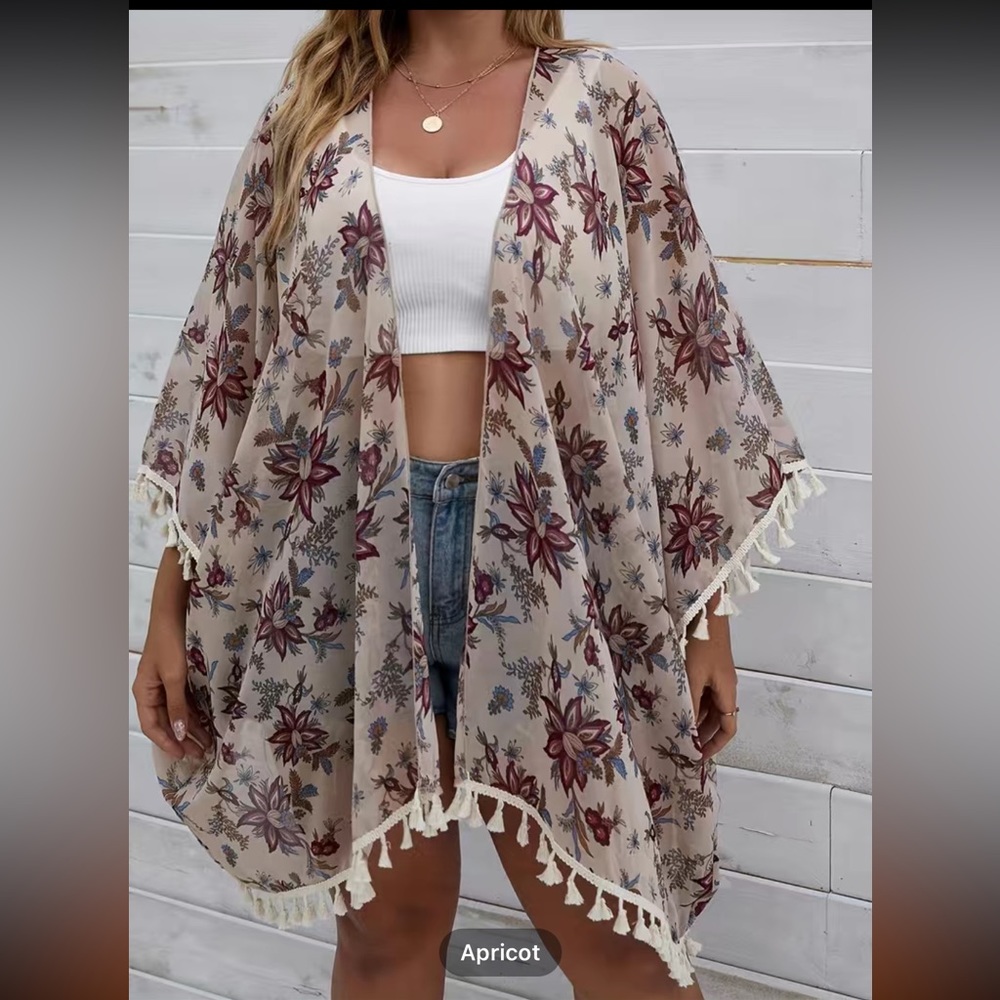 Floral Kimono 2X NWOT - Picture 4 of 6